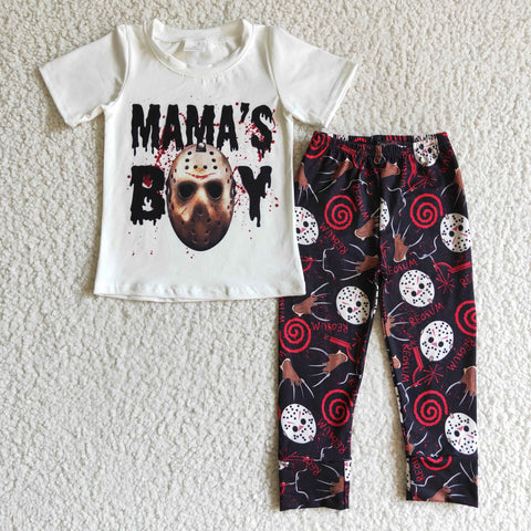 BSPO0033 mama's boy halloween kids outfit boy set