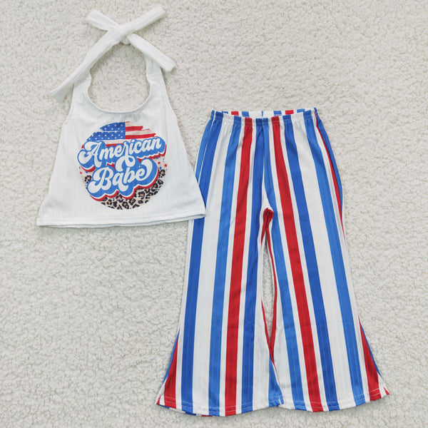 GSPO0655 Toddler girl clothes 4th of July patriotic outfit