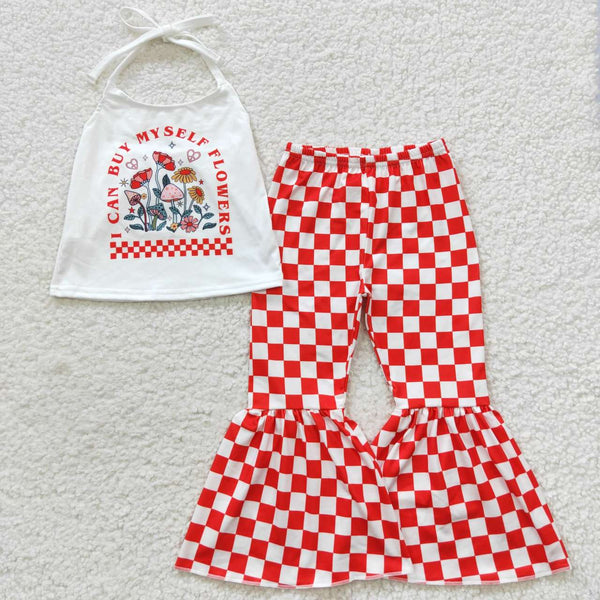 GSPO0761 baby girl clothes girl bell bottom outfit