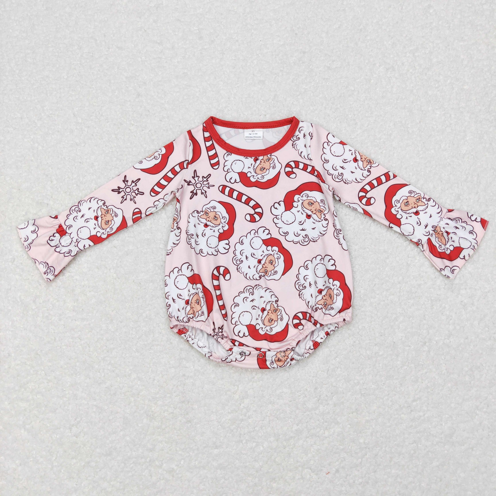 LR0607 baby girl clothes santa claus girl christmas bubble