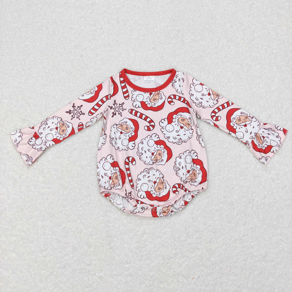 LR0607 baby girl clothes santa claus girl christmas bubble