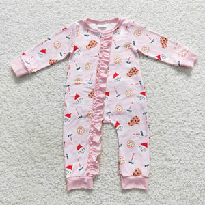 LR0471 baby girl clothes girl christmas romper