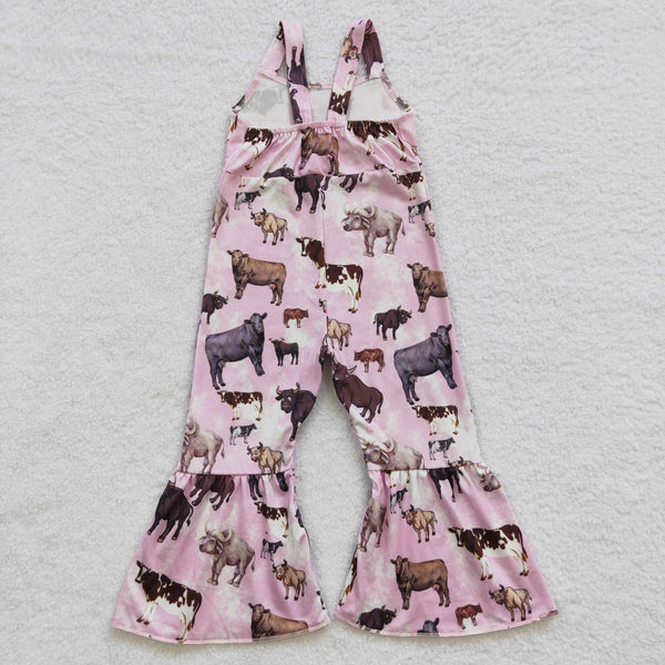 SR0372 baby girl clothes cow girl summer jumpsuit