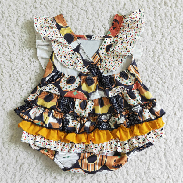SR0079 girl halloween clothes donut bubble