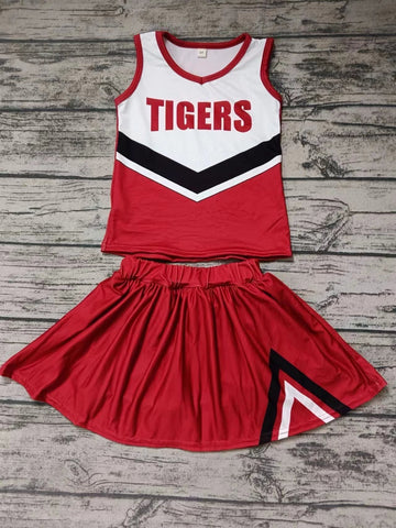 Custom order MOQ:3pcs each design state cheerleading uniforms girl summer skirt set 15