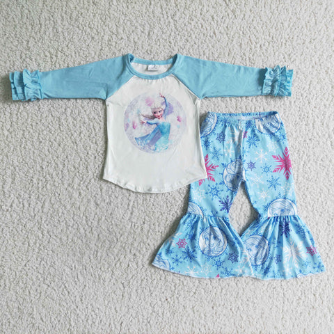 6 A26-28 girl blue winter long sleeve set-promotion 2023.11.11 $5.5