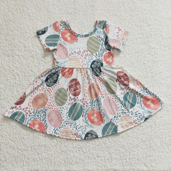 GSD0243 kids clothes girls egg easter dress flower girl dress