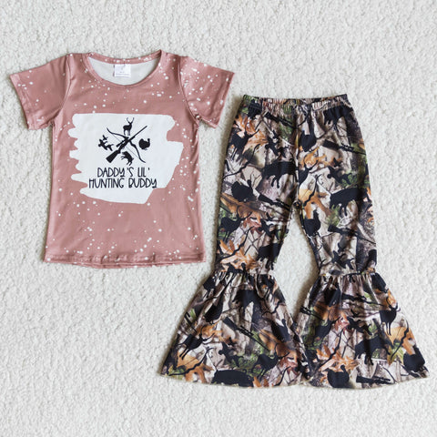 B1-16 RTS girls clothes daddy camo fall spring set-promotion $2.99 2024.4.27