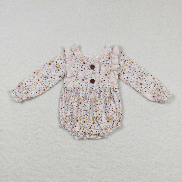 LR0769 USA warehouse 25.5.16 baby girl clothes floral girl winter bubble