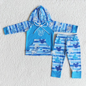 6 A27-18 boy blue hoodies cartoon winter long sleeve set-promotion 2024.9.21 $2.99