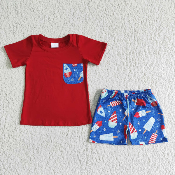 kids clothing july 4th popsicle matching clothes