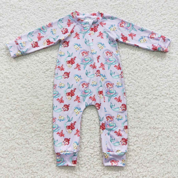 LR0459  baby girl clothes zipper winter romper