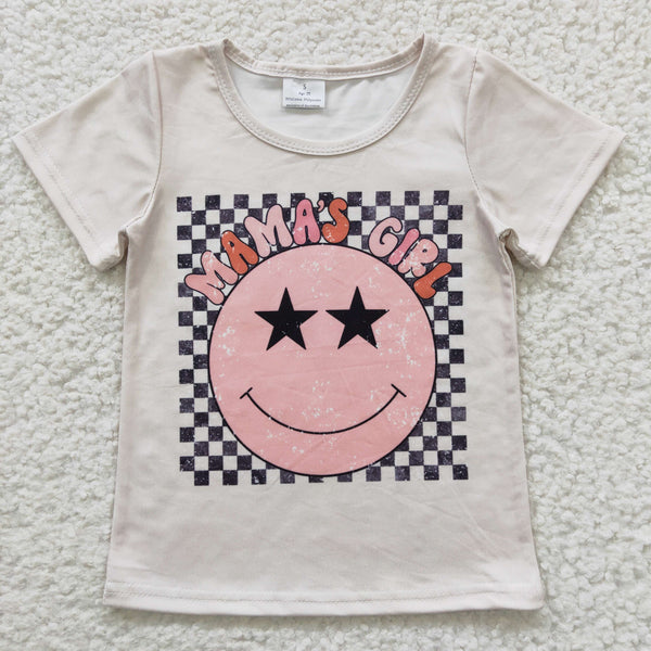 GT0173 RTS baby clothes mama's girl smile summer tshirt