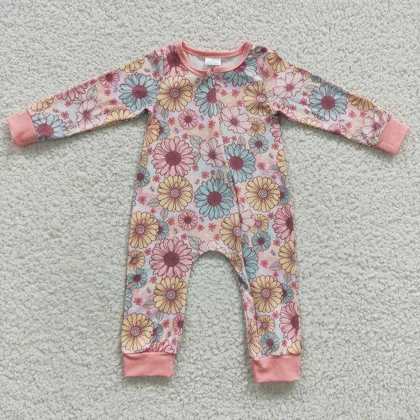 LR0301 baby girl clothes zipper winter romper