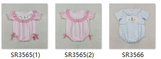 RTS  Matching kids clothing bunny print clothing baby easter summer bubble-2026.3.6