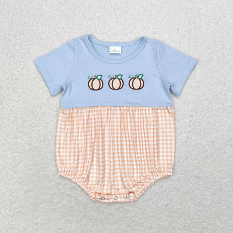 SR1711 RTS baby boy clothes pumpkin toddler boy thanksgiving bubble £¨embroidery£©