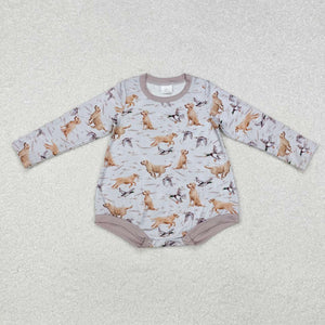 LR1865 RTS baby boy clothes hunting camo boy winter bubble