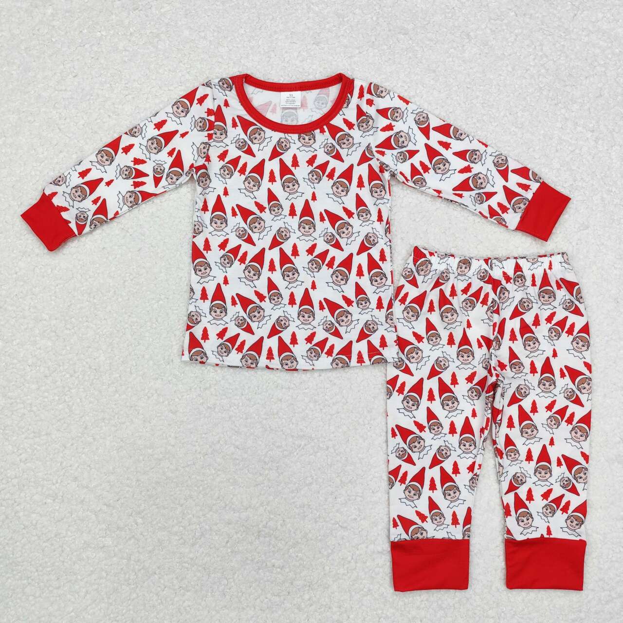 BLP0558 RTS  toddler boy clothes boy christmas pajamas set -Bamboo