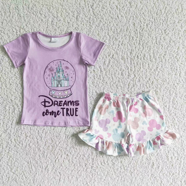 GSSO0050 kids clothing pink cartoon summer set-promotion 2024.5.11 $5.5