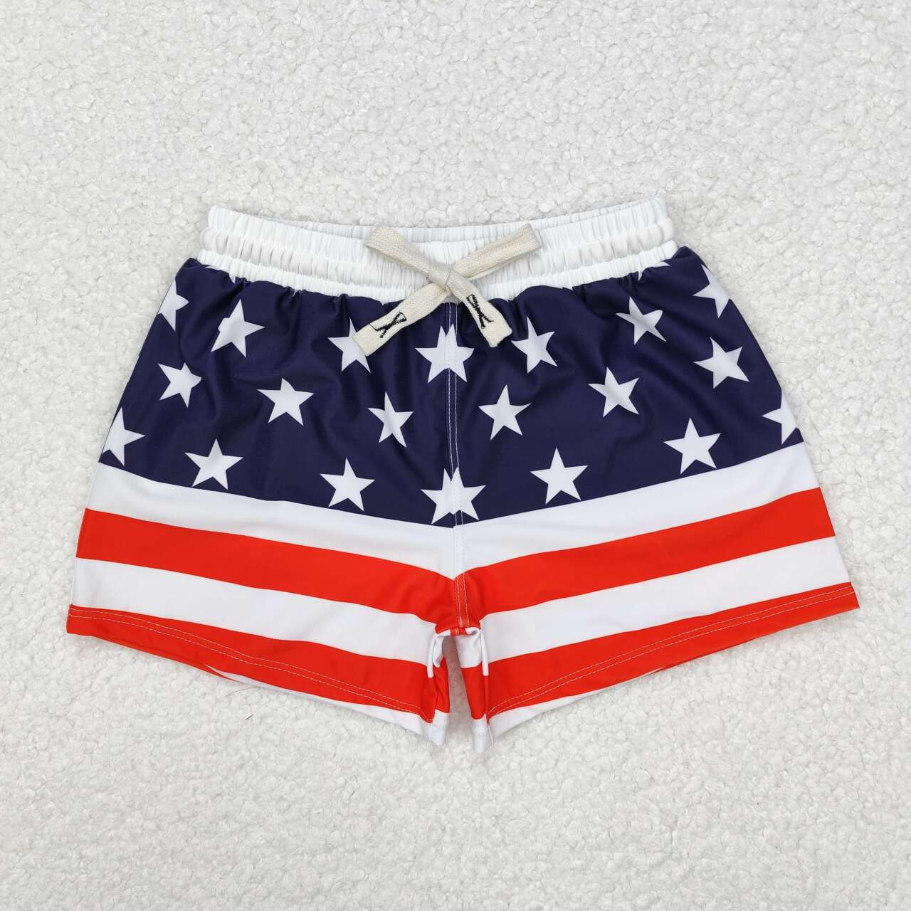 S0188 baby boy clothes 4th of July patriotic summer swim shorts patriotic swimwear 3-6M TO 6-7T