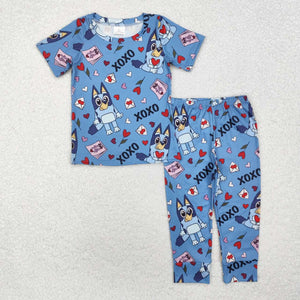 BSPO0489 RTS baby boy clothes cartoon boy fall spring set pajamas set