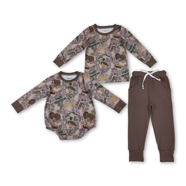 RTS kids matching clothing hunting print clothing boy winter clothing-2025.9.30
