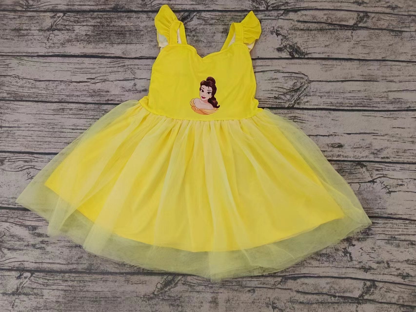 Custom order MOQ:3pcs each design girl princess summer tulle  twirl dress 7