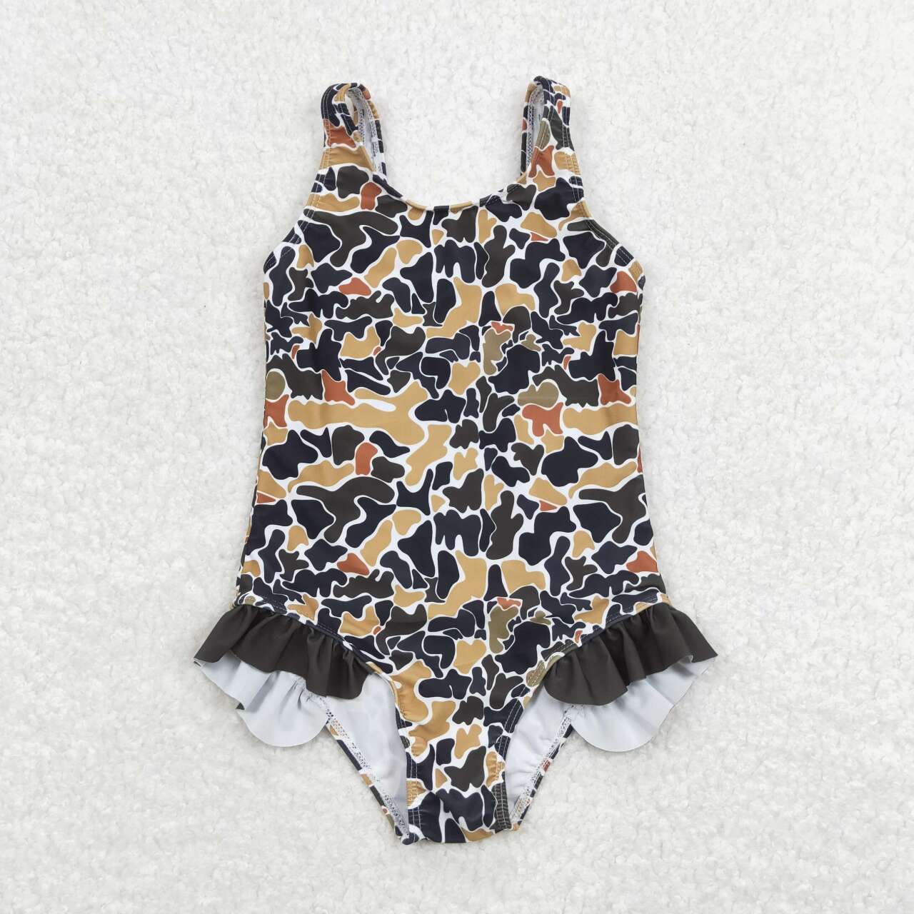 S0239 RTS baby girl clothes camo girl summer swimsuit swim wear beach bathing suit 1