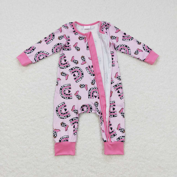 LR0490 baby clothes rainbow baby winter romper