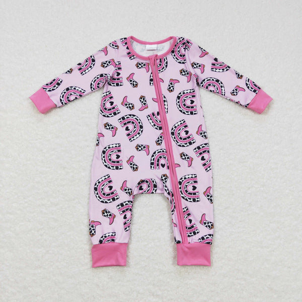 LR0490 baby clothes rainbow baby winter romper