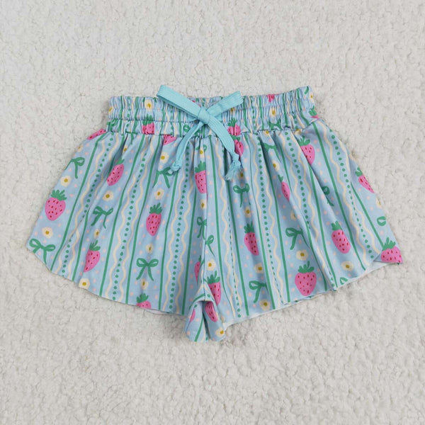 SS0580 RTS girl clothes strawberry girl summer shorts