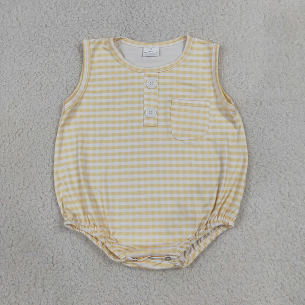 RTS  Matching clothing gingham print clothing baby boy summer bubble-2026.7.23