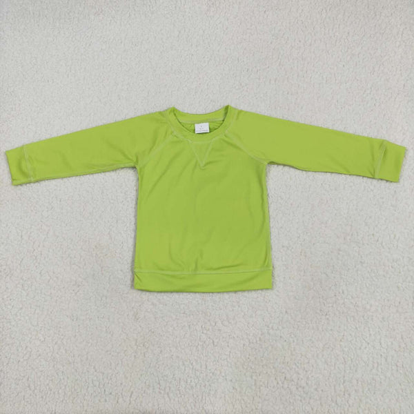 GT0971 RTS girl clothes green girl top shirt yoga clothes atheletic clothes