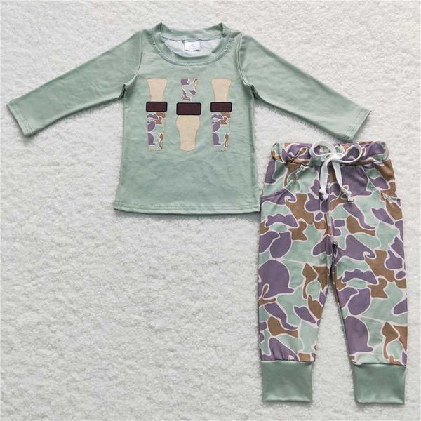 BLP0367 RTS toddler boy clothes camo camouflage boy winter outfit