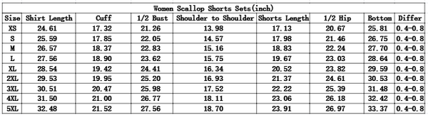 GSSO3735 RTS adult clothes red cotton scalloped adult women  summer set summer shorts set