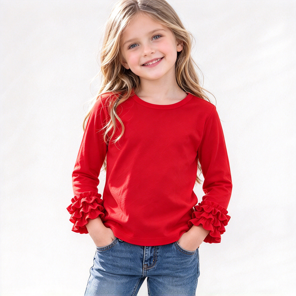 RTS toddler clothes matching clothing solid color top kids winter clothing-2026.10.7 1