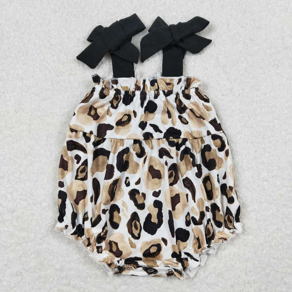 SR1198 USA warehouse 25.5.16 RTS girl clothes black leopard print toddler girl summer bubble