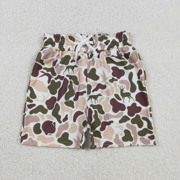 RTS  Matching clothing toddler clothes camo print shorts baby boy summer shorts 2 -2026.3.23