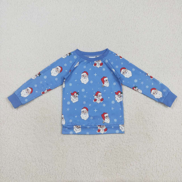 BT1289 RTS boy clothes santa boy christmas winter top shirt