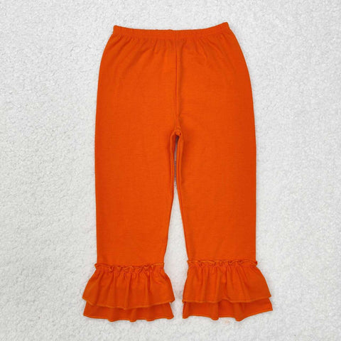 P0634 RTS baby girl clothes cotton orange girl winter pant