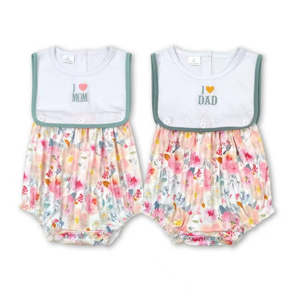 RTS  matching clothing embroidery floral print clothing baby girl summer bubble-2026.4.18
