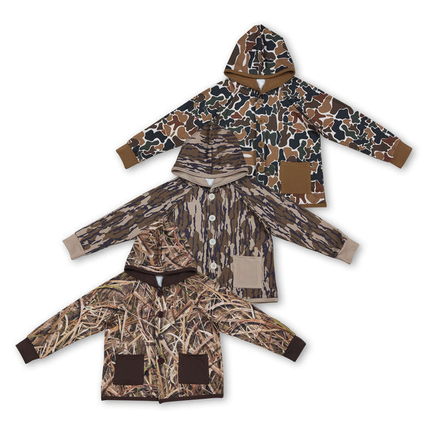 RTS toddler clothes matching clothing baby hunting camo top boy winter clothing-2025.12.12