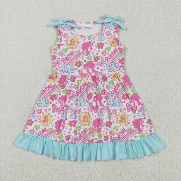GSD2463 RTS girl clothes cartoon girl summer dress
