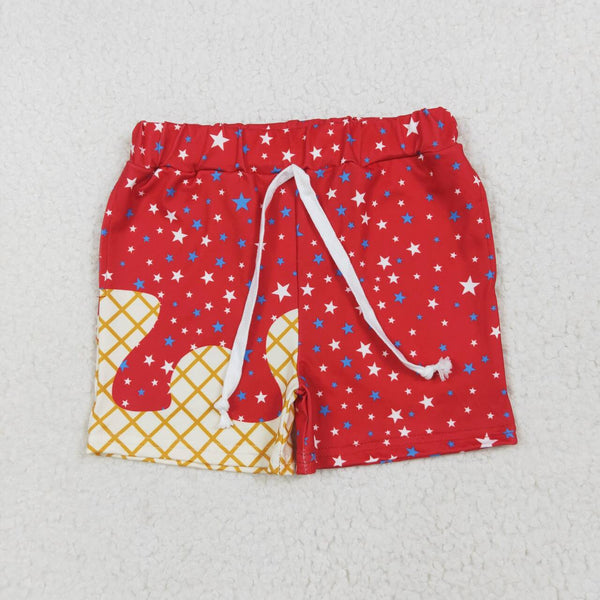 SS0612 RTS boy clothes star print boy 4th of July Patriotic summer shorts