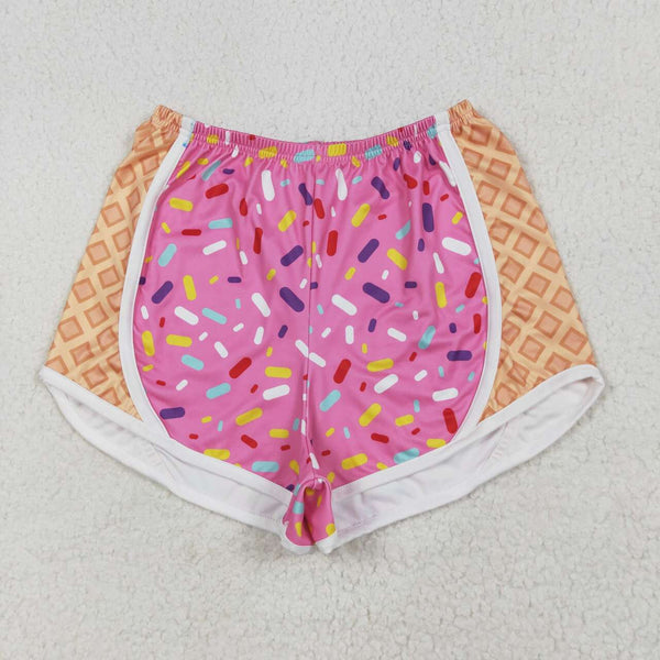 SS0574 RTS adult clothes ice cream adult women summer yoga shorts atheletic clothes