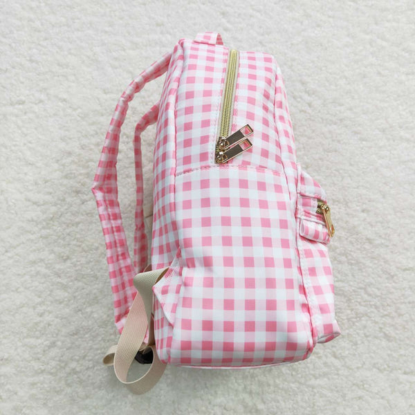 BA0086 USA warehouse 25.5.14-1 RTS toddler backpack pink plaid girl gift