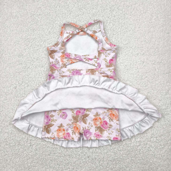 GSD2280 RTS  toddler clothes flower girl summer dress yoga clothes