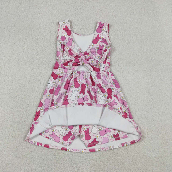 RTS GSD3053 toddler clothes rabbit girl easter yoga summer dress sports dresses