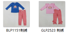 RTS kids clothes embroidered house kids christmas matching clothes winter set-2025.9.5