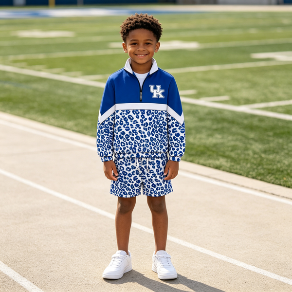Custom order MOQ:5pcs each design kids boy winter outfit long sleeve shorts set state winter clothes 5
